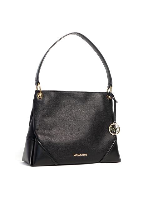 Nicole Medium Leather Shoulder Bag .